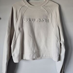 lululemon athletica Women's Cream Sweatshirt